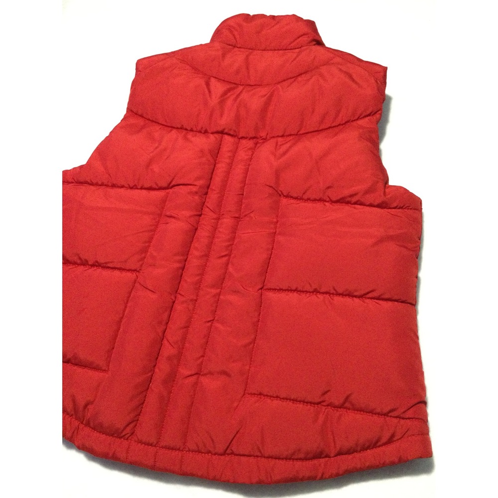 Arizona Jean Co Red Puffer Vest Mens Medium Full Zip Quilted Sleeveless Jacket - Picture 5 of 6